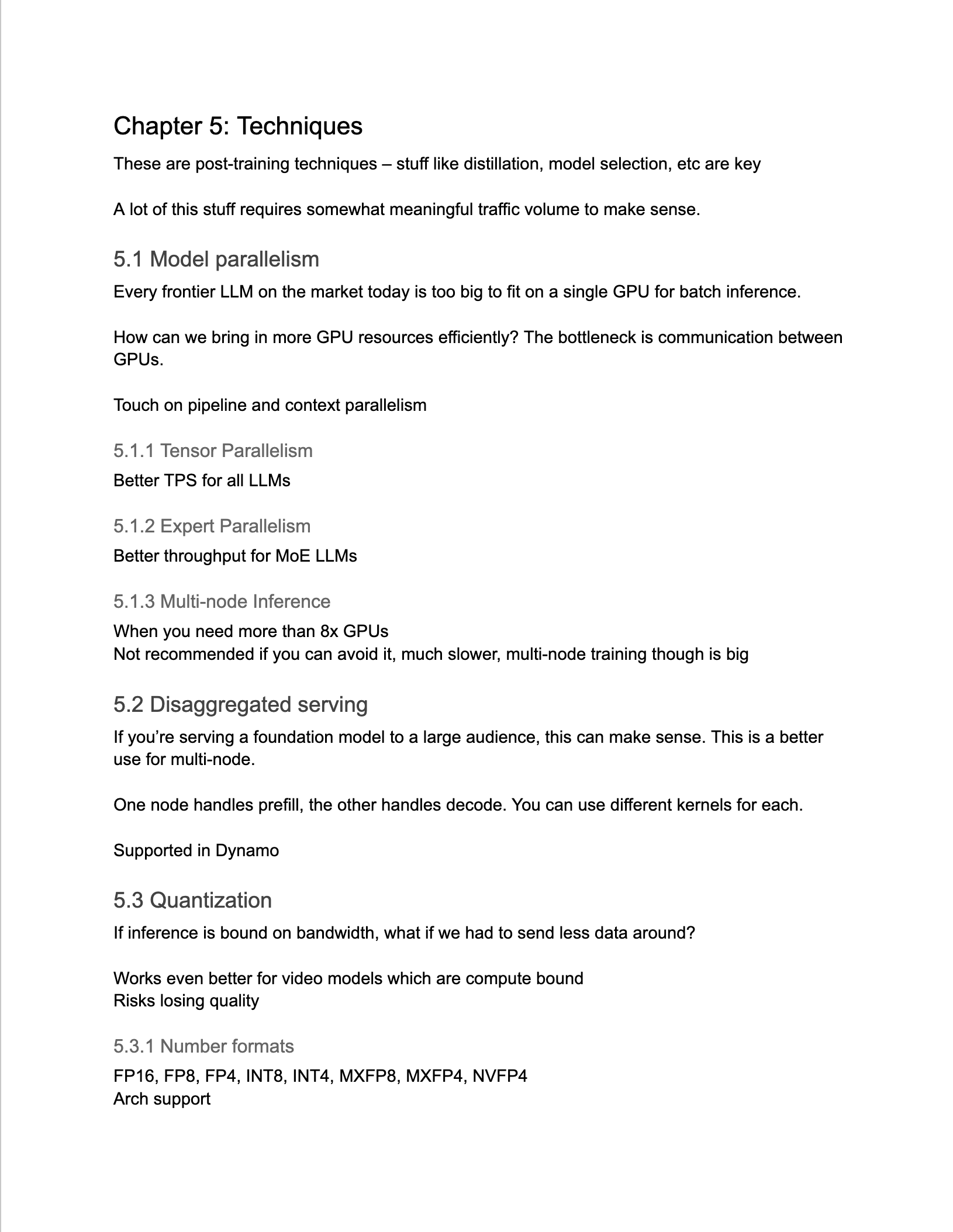 Inference Engineering outline