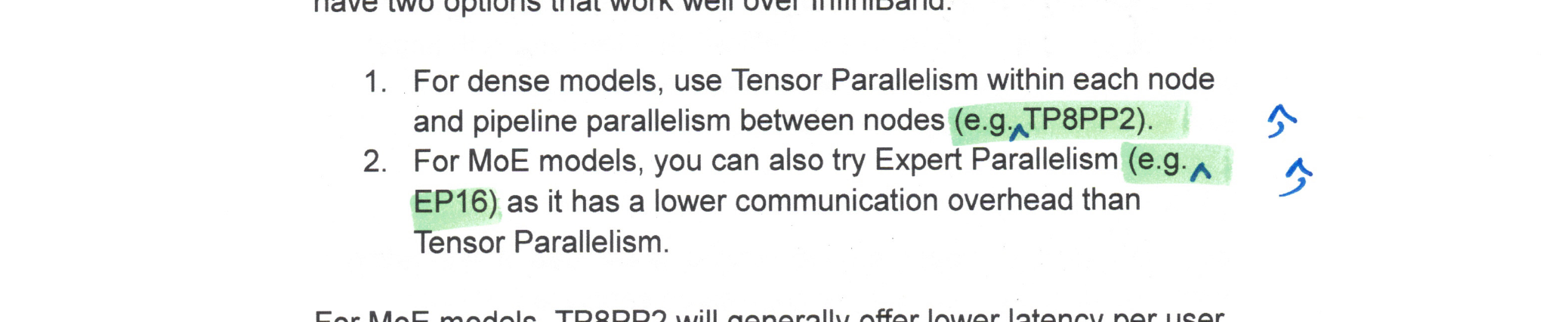 Proofreading the manuscript